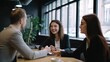 © Oliver - Business meeting with customers