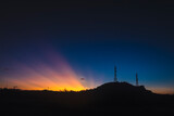 Fototapeta Desenie - Sunset in the mountain