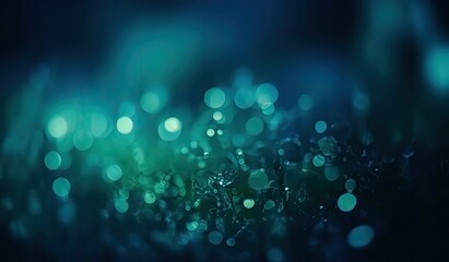 Wall Mural - Luminescent Shards of Blue Green and Turquoise Generative AI