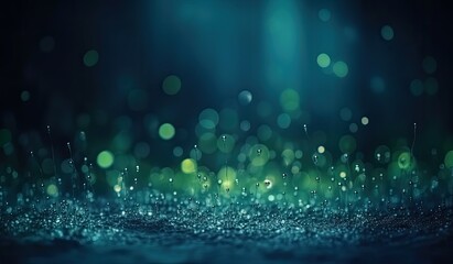 Wall Mural - Luminescent Shards of Blue Green and Turquoise Generative AI