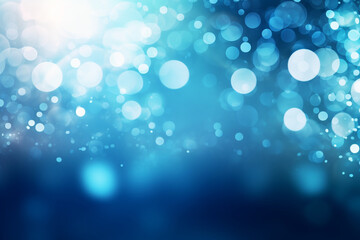 abstract blue background with bokeh. generative ai
