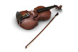 Violine mit Bogen - isoliert