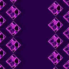 Aufkleber - Square blocks 3d rendering digital illustration with a geometric crack pattern. Abstract creative background