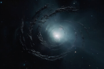 Wall Mural - abstract illustration of black hole