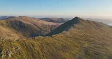 Flying Above Swirral Edge In Cumbria
