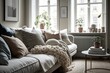 © ChaoticMind - Modern home interior, living room Generative AI