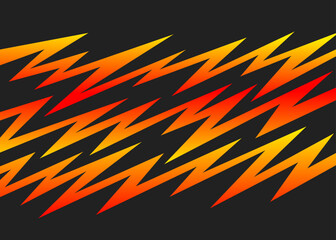Poster - abstract background with gradient zigzag line pattern
