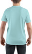 Canvas bella green t-shirt mockup on guy, png, back view