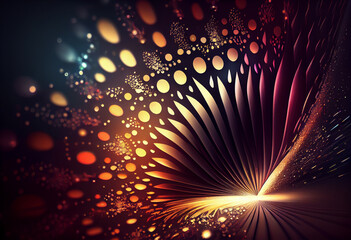 Poster - abstract  background with rays. Generative AI technology.	