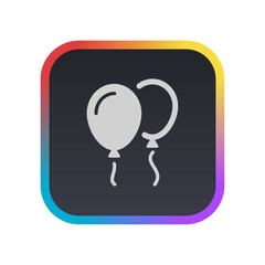 Poster - Balloon - Pictogram (icon) 