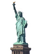 canvas print picture - Statue of liberty / Transparent background