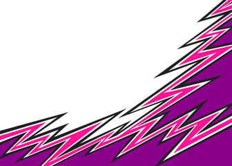 Poster - Abstract background with jagged zigzag pattern and with some copy space area