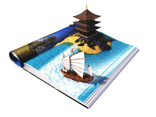 Wall Mural - Model of the island