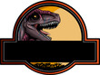 dinosaur logo park vector illustration