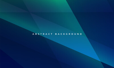 Aufkleber - Blue and green modern abstract background with diagonal geometric shapes. Vector illustration