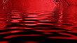 A red water with ripples generative ai