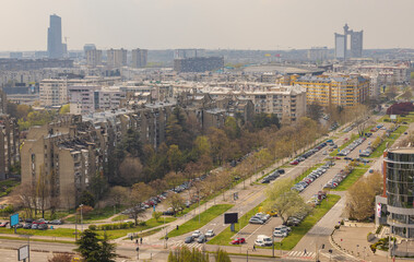 Wall Mural - New Belgrade Cityscape Spring Serbia