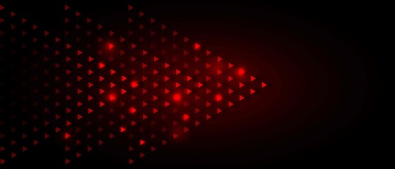 Wall Mural - Arrows Light red Abstract Futuristic Speed on Black Background