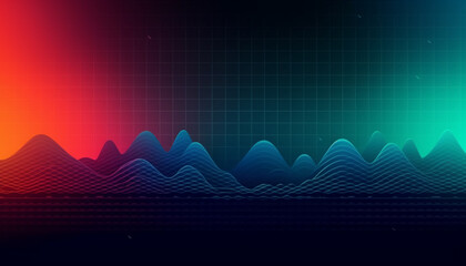 Fototapete - Simple minimalist trendy background abstract colorful wallpaper and backdrop. Digital art geometric line stripe bar element design material. circle abstract. Generative AI technology.