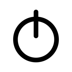 Poster - On or off sign vector. Launch button icon. Start vector icon.
