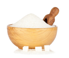 Wall Mural - Sugar isolated on a white background