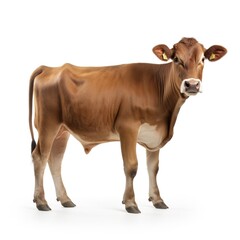 Poster - cow isolated on white