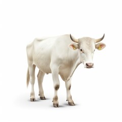 Wall Mural - cow isolated on white