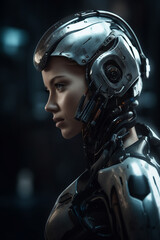 Fototapete - Artificial Intelligence - conceptual illustration. Generative AI