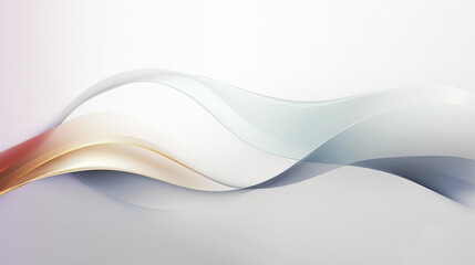 A futuristic wallpaper design featuring a dynamic wave of blue, gray and orange flowing in an abstract curvy line across the background. Generative AI