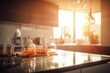 © Arthur - Sun Rays - Modern Kitchen Interiour - Golden Light