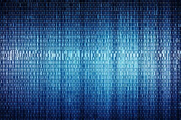 AI GENERATIVE Programming code abstract screen of software developer. Computer script. Blue dark color.