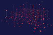 © ket4up - Big data visual information background. Social network concept. Connection vector background.