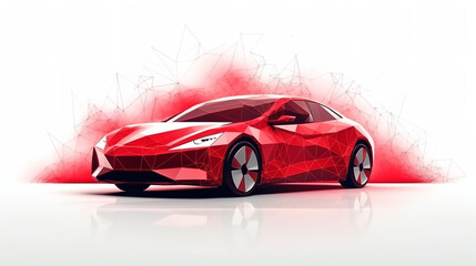 Wall Mural - red sports car