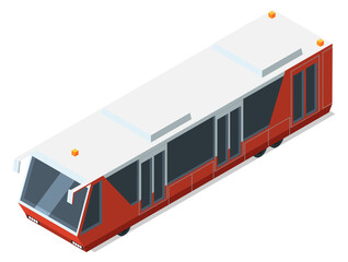 Wall Mural - Subway train. Isometric railway transport. Railroad icon