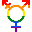Transgender gender orientation rainbow symbol sexual icon