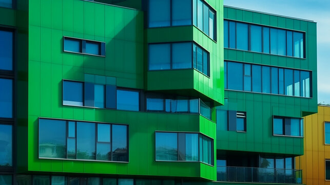 modern green building Generative AI