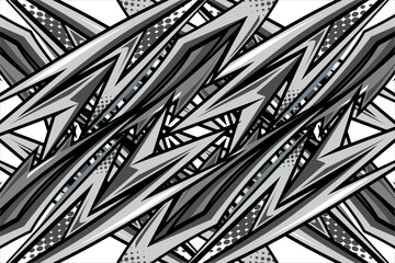 design vector racing background with a unique and cool line pattern, with a combination of grayscale colors that look elegant