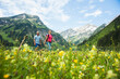 © Designpics - Mature Couple Hiking, Vilsalpsee, Tannheim Valley, Tyrol, Austria