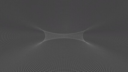 Fototapete - Abstract white grid. Computer generated 3d render