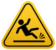 warning danger beware slippery surface