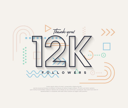 Line design, thank you very much to 12k followers.