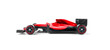 © Image Craft - Race car and driver angled view isolated on white background. 3D Rendering