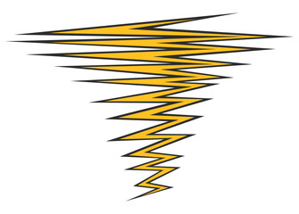 Poster - Abstract background with tapered zigzag line pattern