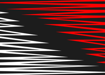 Poster - abstract background with reflective zigzag line pattern