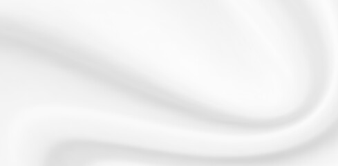Wall Mural - abstract white fabric texture with soft wave background