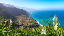View Of The Coast And The Municipality Of Arco De São Jorge From The Miradouro Da Beira Da Quinta Viewpoint On The Island Of Madeira In Portugal