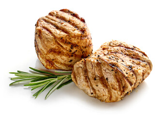 Wall Mural - freshly grilled pork fillet steaks