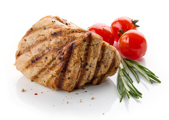 Sticker - freshly grilled pork fillet steak