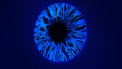 Wall Mural - Eye of the galaxy, fantasy concept, Mysterious eye ball with luminous links