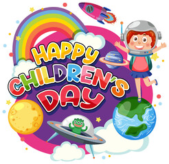 Poster - Isolated children's day icon